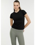 Resim Lumberjack W Ct131 Basıc Modal C Nec Siyah Kadın Kısa Kol T Shirt Siyah 