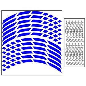 Resim Yamaha Reflektör Mavi Iı Nmax Jant Şeridi 
