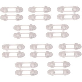 Resim Bebek Çocuk Güvenlik Dolap Çekmece Kilidi Güvenlik Seti-(2'li pk Mini Çok Amaçlı Kilit 10 Adet) Çok Renkli 