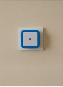 Resim Ulbay Mavi Gece Lambası Kare Karanlıkta Otomatik Yanar Fotoselli 0.1w Mavi 