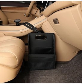 Resim Dashanshop Siyah Pu Deri Araç Koltuğu Düzenleyici Ayakkabı Saklama Fonksiyonlu Pratik Otomobil Organizer 