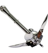 Resim Xin Yue Zhang Ξ Ny Ue Zhang Şişme Bot 316 Paslanmaz Çelik Demir Metal Çapa Tekne Kayık Bot Raft Balıkçı Teknesi Kayık 0.7kg (Yurt Dışından) 