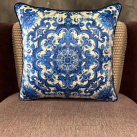Resim BLUE BLANC - 405 - 50x50 (KARE) İçi Dolgulu Düz Fitilli 