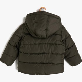 Resim Erkek Bebek Kapüşonlu Şişme Mont 