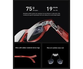 Resim Caqbfrnl Ar 2 Pro Akıllı Ar Gözlük Hd 130 Inç Uzay Devi Ekran 1080P Görünüm Özel Sinema Vr Cam Değil Global Versiyon (Ar 2 Pro) 
