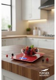 Resim Sinbo Sks-4526 Dijital Hassas Mutfak Tartısı Kırmızı Kırmızı 