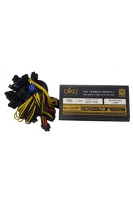 Resim Olko 2000 W POWER SUPPLY 16xPCI-E(6+2Pin), MINING 1x20+4p/8xSata/96+PLATINUM (MK-2000SP) 
