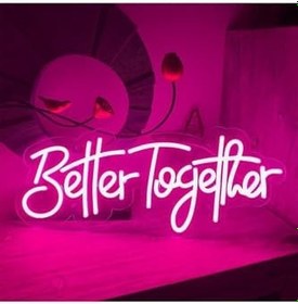 Resim dekoraven Better Together Neon Tabela Pembe, TYC00607481334 
