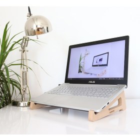 Resim Hanwood Laptop Yükseltici Ahşap Stand 