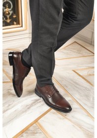 Resim Pierre Cardin Kahverengi Hakiki Deri Erkek Klasik Ayakkabı 1612200 M Kahverengi 