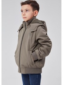 Resim Benitto Kids Erkek Çocuk Kapüşonlu Mevsimlik Ceket 51313 Haki 