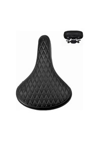 Resim Robesbon Büyük Geniş Yaylı Bisiklet Konfor Tur Selesi - Siyah 