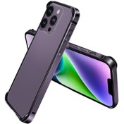 Resim İphone Uyumlu 14 Tpu + Alüminyum Alaşımlı Çerçeve Telefon Kılıfı 