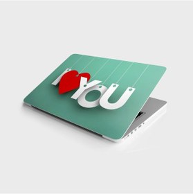 Resim Laptop Sticker Notebook Pc Kaplama Etiketi I Love You 
