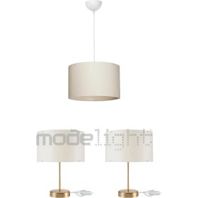 Resim Arel Yatak Odası Set - Krem Sarkıt 2 Gold Abajur Salon-Oturma Odası-Çocuk Odası-Yemek Odası 