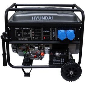 Resim Hyundai HHY12000E Benzinli Jeneratör 10 kW Monofaze Marşlı 27L Bakır Sargı 2x32A 