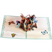 Resim 3d Pop Up Tebrik Kartı Yıldönümü Sevgililer Günü Doğum Günü Kartı Tatil Şükran Günü Tebrik Kartları Zarflı Noel Partisi Dekoru 