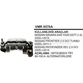 Resim Parçafix Diot Tablasi Nissan Skystar Navarra Frontier 