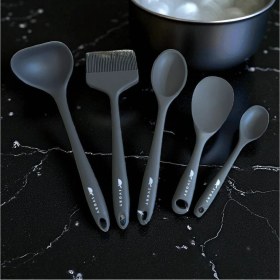 Resim Blackseries5 Premium Silikon Kaşık & Sos Fırçası & Kepçe 