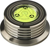 Resim Spibicyy Evrensel 60Hz Lp Vinil Plak Çalar Disk Pikap Sabitleyici Seviye Alüminyum Alaşımlı Ağırlık Kelepçesi Parlak Siyah (Yurt Dışından) 