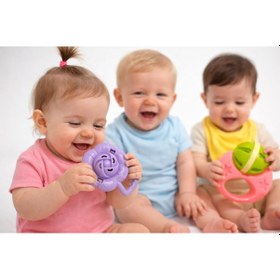 Resim Bebek Çıngırak Oyuncak Seti Diş Kaşıyıcı & Duyu Gelişim Oyuncakları 3'lü Set 