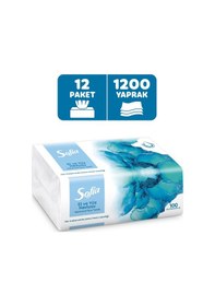 Resim Sofia El Ve Yüz Havlusu 100 Lü X 12 Paket 