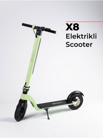 Resim PiranTech X8 Elektrikli Scooter - Max 700 W - Çıkartılabilir Batarya Özellikli Scooter 