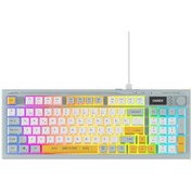 Resim Everest Kb-79 Sılent Pro Mavi/beyaz/sarı Sessiz Rgb Q Membrane Oyuncu Klavyesi 