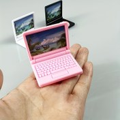 Resim 1 adet Minyatür Bilgisayar Modeli Süs - ABS Reçine, Beyaz/Pembe/Siyah Renklerde Mevcut - DIY Mikro Peyzaj ve Sahne Dekorasyonları için İdeal 