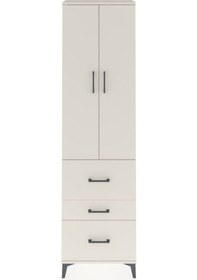 Resim Arges Dolap 2 Raflı 3 Çekmeceli Tek Askılı 60x30x221 Aytaşı-aytaşı Aytası 