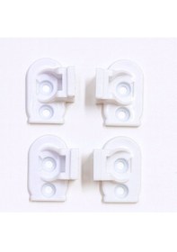 Resim Bella Duşakabin Kapı Parçası Duşakabin Plastik Yedek Parça 2 Adet Alt 2 Adet Üst Beyaz 