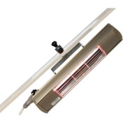 Resim Goldsun Aqua GSU15 1500W Kumandasız IP55 Su Korumalı Şemsiye Altı Açık Alan Elektrikli Infrared Isıtıcı 