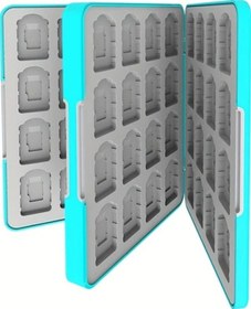 Resim Elmpaly Nintendo Switch Oled 64 Yuvalı Oyun Kartı Kutusu Manyetik Kapaklı Renkli Tasarım 