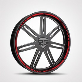 Resim Motosiklet Jant Şeridi Honda Cbf Uyumlu 150 Kırmızı Sağ-sol/ön-arka-66 