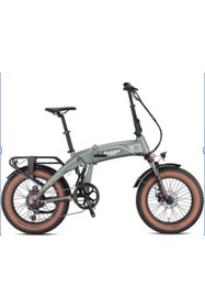Resim Kron Loop Armour 20" Jant Fat Bike Elektrikli Katlanır Bisiklet 36V-14,5Ah Hidrolik Fren Mat Gri 