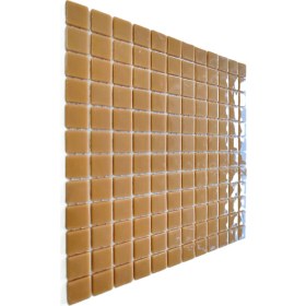 Resim MozaiKristaL Mutfak Tezgah Arası ve Tüm Yüzeyleri Için 23X23X4 mm A. Kahverengi Cam Mozaik ( 11 File = 1 M2 Fiyatıdır ) 