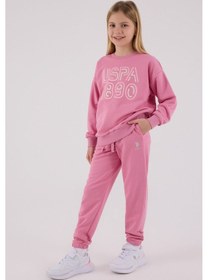 Resim U.S. Polo Assn. U.s. Polo Assn Kız Çocuk Pembe Eşofman Takımı 5274-48841 Pembe 