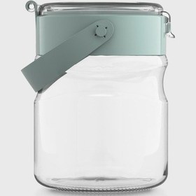 Resim Renga Mono 900 Ml Yeşil Kapaklı Cam Kavanoz 131064 Yeşil 