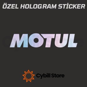 Resim CybillStore Motul Hologram Sticker 3 Adet Özel Holografik Folyo Ile Üretim 