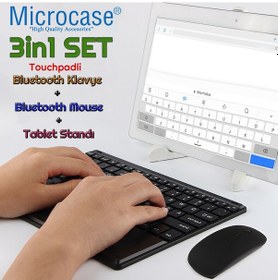 Resim Lenovo Uyumlu Tab P11 ZA820003TR Touchpad BT Klavye+Mouse+Stand AL2766 