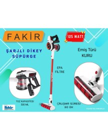 Resim Fakir 125 Watt Starky Hsa 700 Dikey Şarjlı Kablosuz Süpürge ,380W Bldc Motor Gücü 