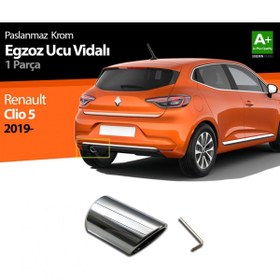 Resim S Dizayn Renault Clio 5 Krom Egzoz Ucu Vidalı 2019 Ve Üzeri 