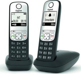 Resim GIGASET A690DUO Kablosuz LCD Ekranlı Telefon Siyah İkili Set 