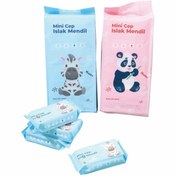 Resim Arow Cep Islak Mendil 8 Li Mini 