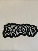 Resim StüdyoÜmitTişört Exodus Whıte Logo Patch-peç,arma,kot Yaması 