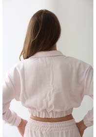Resim Nature The Brand Kadın Pembe Oversize Sweatshirt - %100 Pamuk Günlük Giyim Pembe 