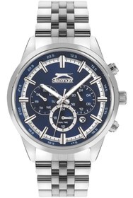 Resim Slazenger Sl.09.2204.2.08 Tüm Fonksiyonları Aktif 5 Atm Suya Dayanıklı Çelik Kordonlu Metalik Renk E 