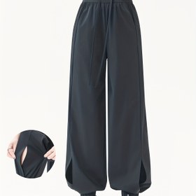 Resim Kadınlar için Yüksek Bel Hızlı Kuruyan Pantolon - Yapışmaz Tutuş, Elastik Bağcıklı Bel, Hafif Tayt Pantolonlar - Nine-Tenths Uzunluğunda Nefes Alabilen Pantolonlar - Bahar/Yaz/Sonbahar Rahat Kıyafet Temelleri, Giysiler, Giyim, Yüksek Bel Tasarımı, Dayanıklı, Giyim, Bol Kesim, Esnek Kumaş, Kadınlar, Yan Esneklikli Pantolonlar, Yaz Rahat, Polar Etkisi, Ribana Yan Askı, Sonbahar/Temel, Düz Renk, Rahat Pantolonlar, Sonbahar Modası, Yıl Boyu, Freecou 