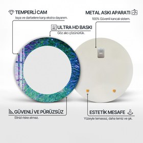 Resim Galaksi Rüyası Cam Tablo Yuvarlak Ayna - Yok / 50 cm 