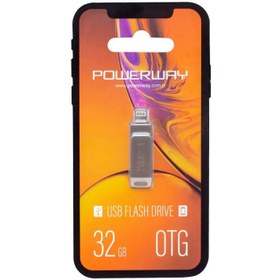 Resim POWERWAY 32 GB IPHONE USB 2.0 OTG METAL FLASH BELLEK 